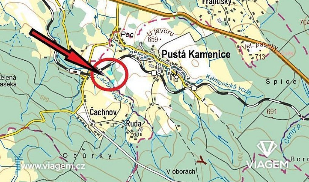 Prodej lesa 2 849 m², Pustá Kamenice – náhled fotky 4