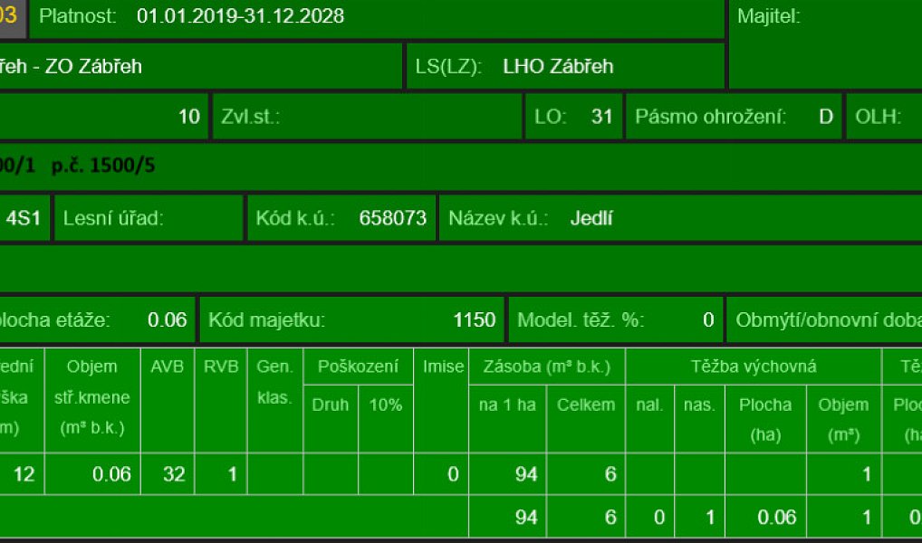 Prodej lesa 10 342 m², Jedlí – náhled fotky 14
