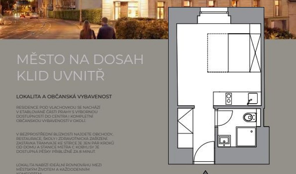 Prodej bytu 1+kk 17 m², Praha – náhled fotky 13