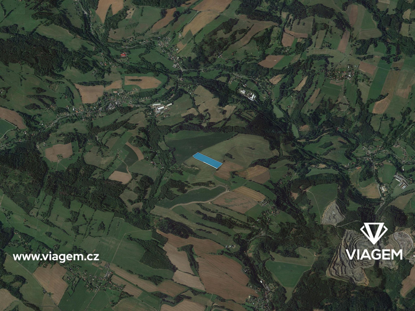 Pole 30 768 m², Podíl 50 % o výměře 15 384 m² – pohled 3