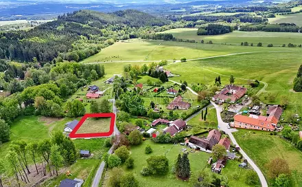 Prodej stavebního pozemku 1 109 m², Omlenice - Výnězda, okres Český Krumlov