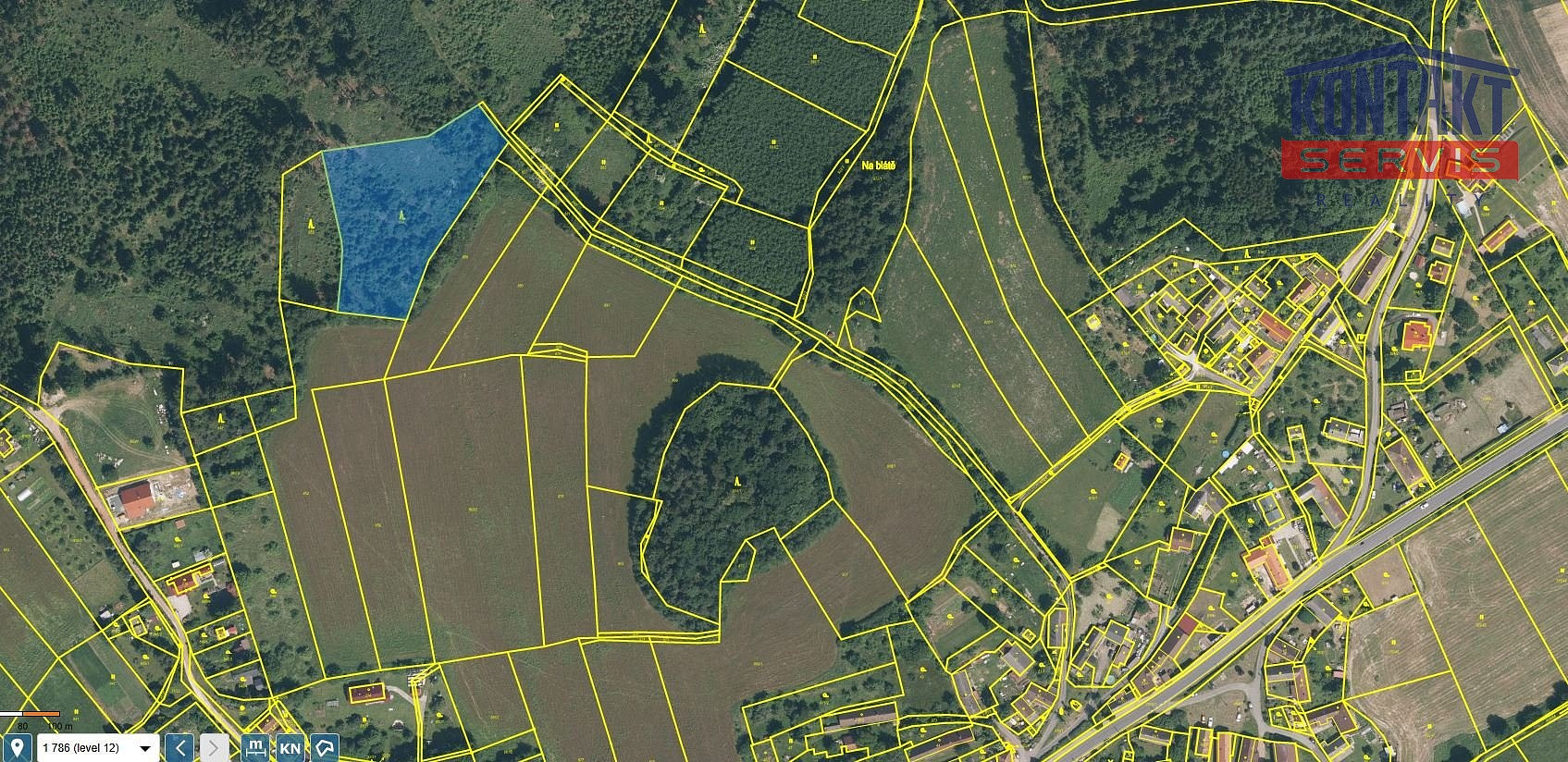Prodej lesa 6 402 m²