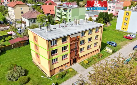 Prodej bytu 3+1 64 m², Tyršova, Černovice, okres Pelhřimov