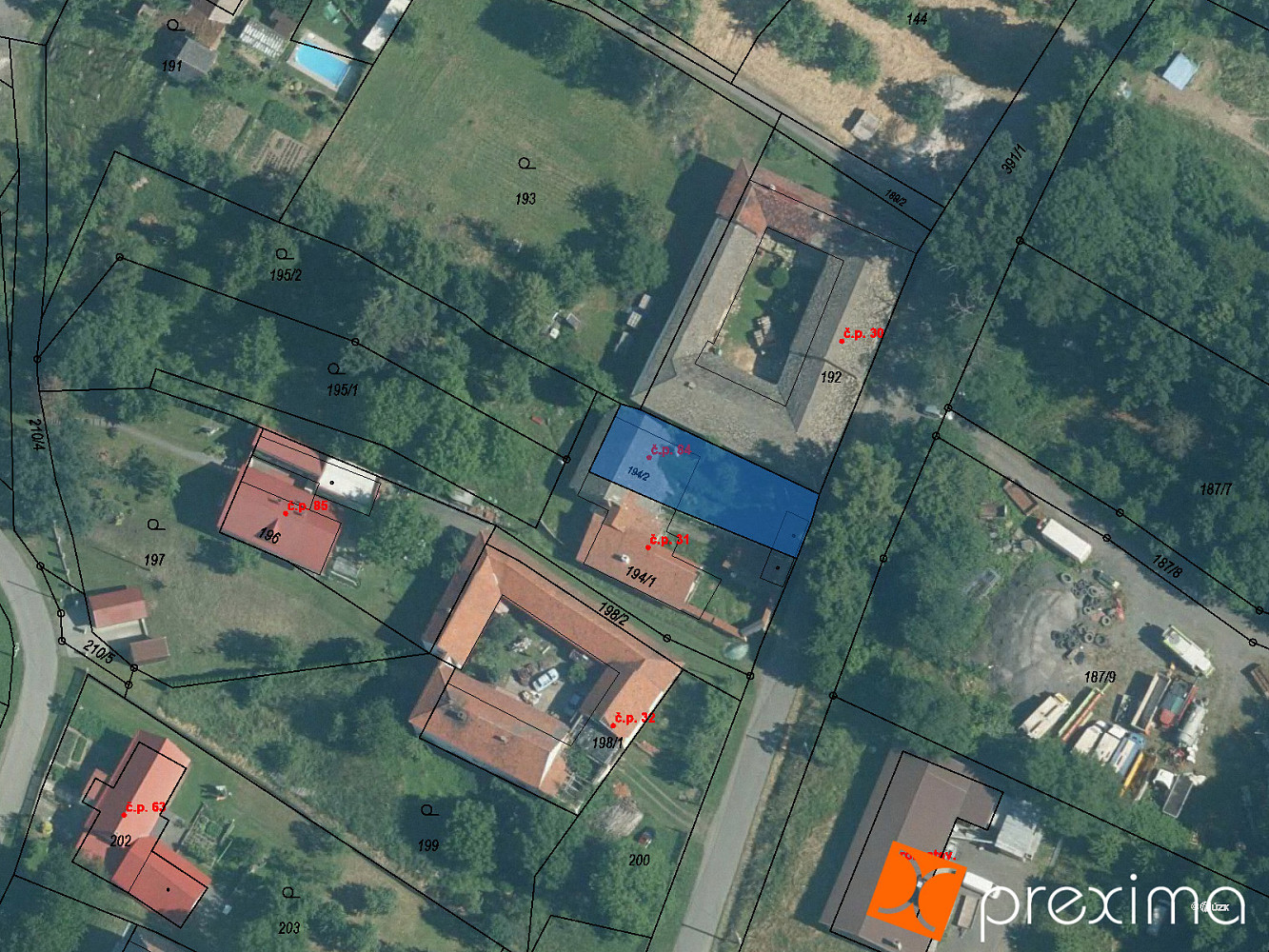 Prodej stavebního pozemku 180 m²