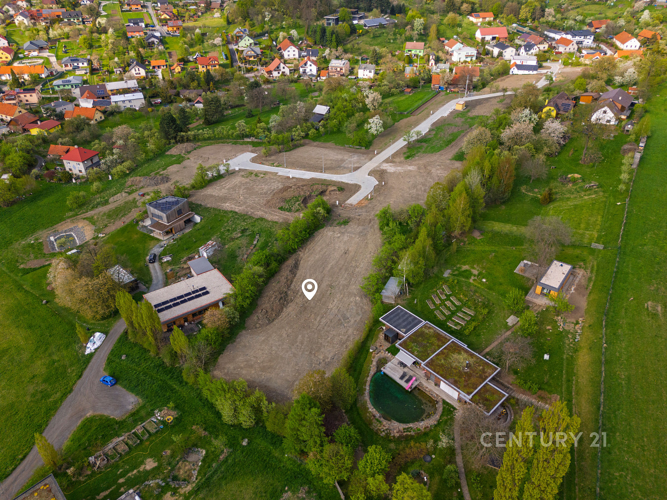 Prodej stavebního pozemku 1 588 m² – pohled 5