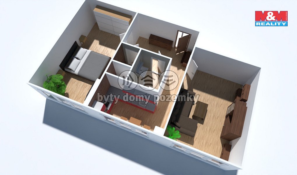 Prodej bytu 2+1 51 m², Chomutov – náhled fotky 5