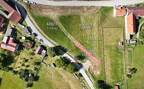 Prodej stavebního pozemku 1 119 m², Čestice - Nahořany, okres Strakonice