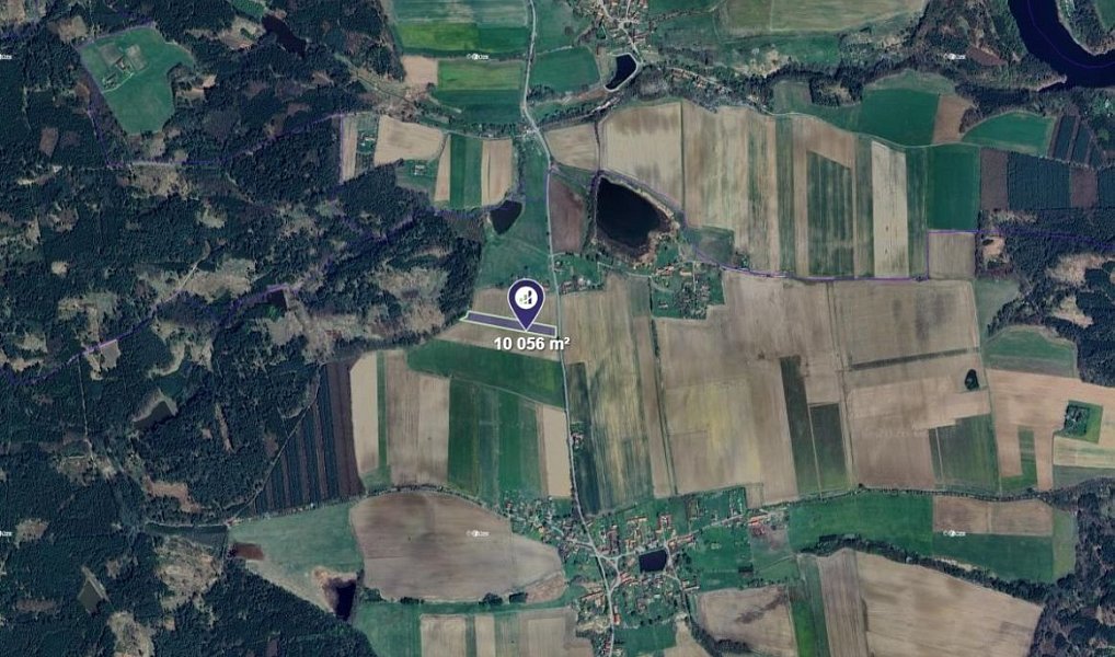 Prodej pole 10 056 m², Albrechtice nad Vltavou – náhled fotky 2