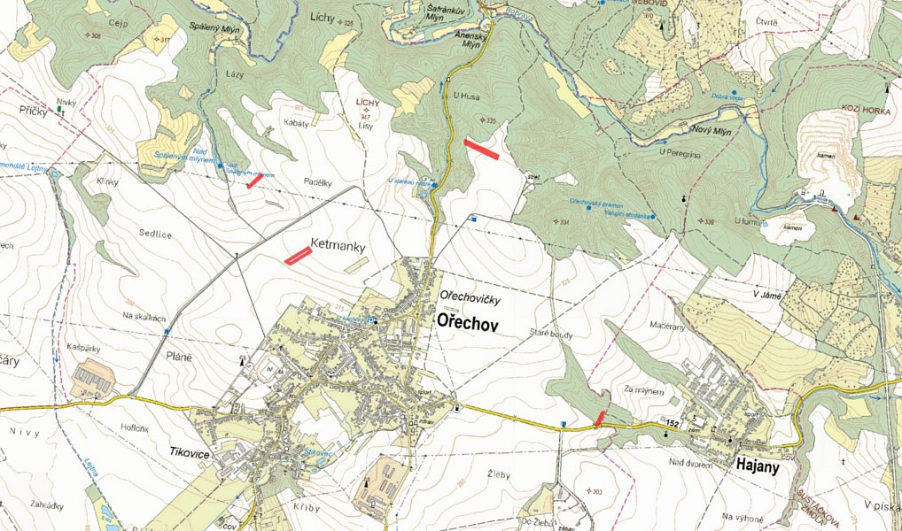 Prodej pole 12 121 m², Ořechov – náhled fotky 5