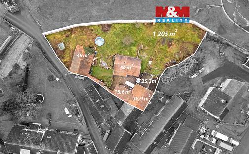 Prodej domu 60 m² s pozemkem 1 205 m², Nedrahovice - Nedrahovické Podhájí, okres Příbram