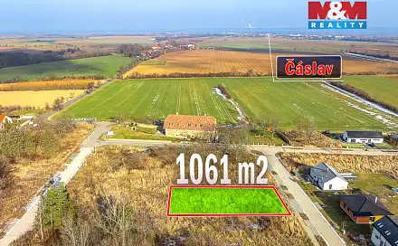 Prodej stavebního pozemku 1 061 m², Žáky - Štrampouch, okres Kutná Hora