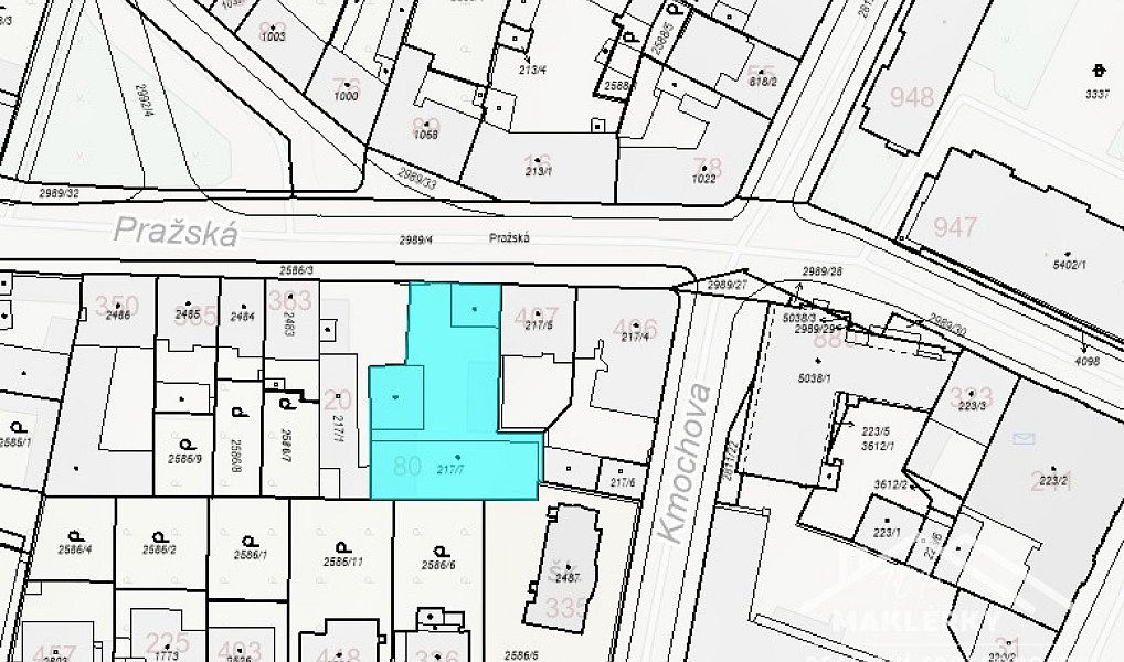 Prodej stavebního pozemku 823 m², Kolín – náhled fotky 2