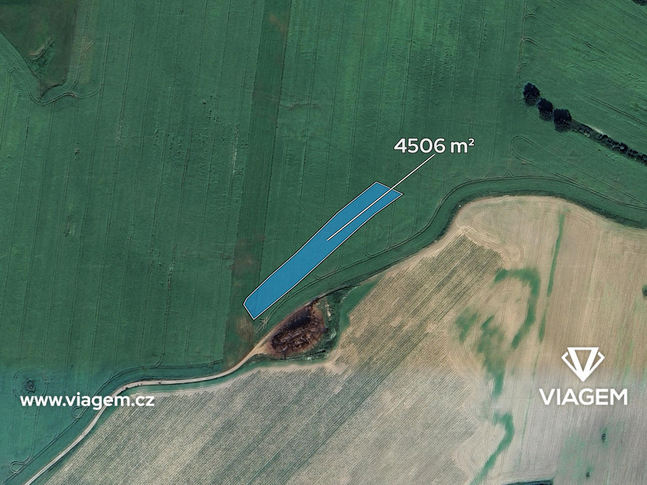 Pole 4 506 m², Podíl 25 % o výměře 1 127 m² – pohled 2