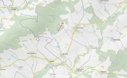 Dražba lesa 5 706 m², Krasonice
