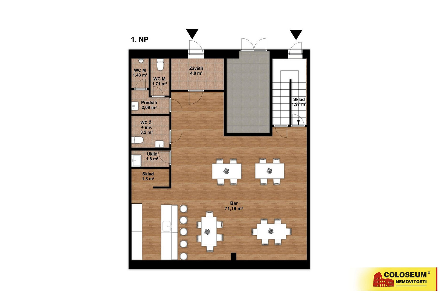 Pronájem ubytovacího objektu 292 m² – fotografie 3