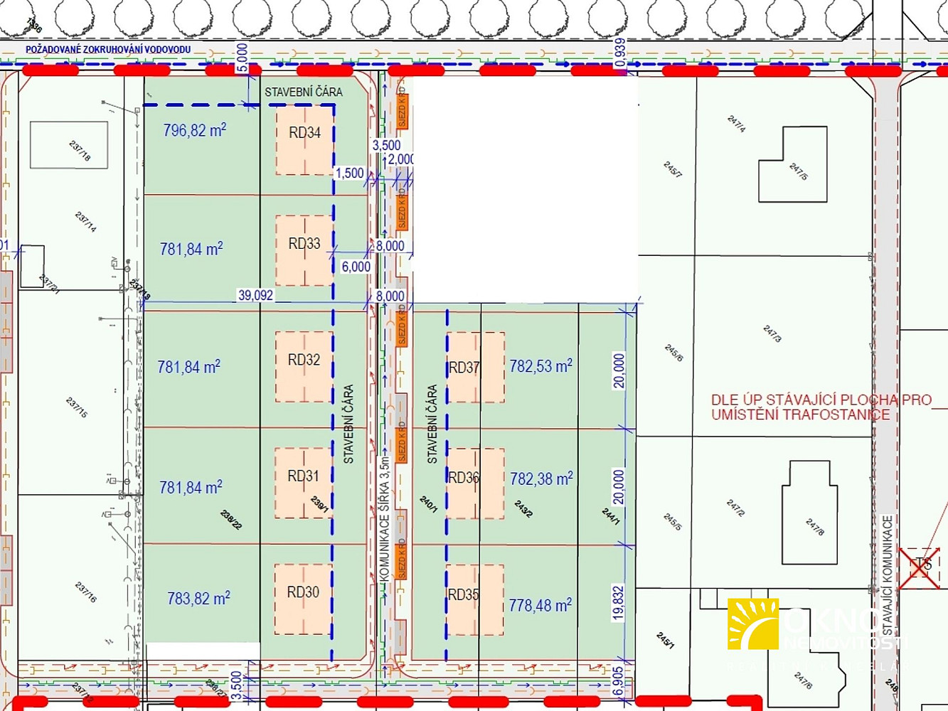 Prodej stavebního pozemku 7 309 m² – pohled 5
