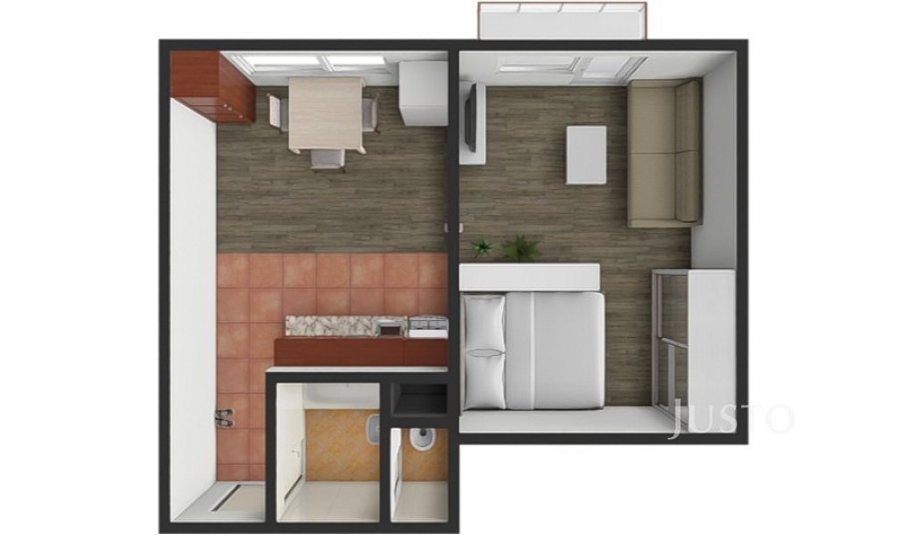 Prodej bytu 1+1 36 m², Písek – náhled fotky 3