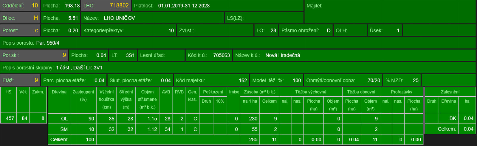 Prodej lesa 2 498 m² – pohled 6