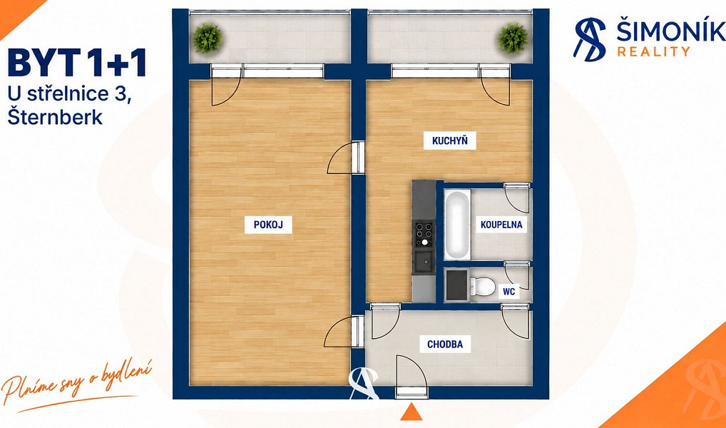 Prodej bytu 1+1 45 m², Šternberk – náhled fotky 6