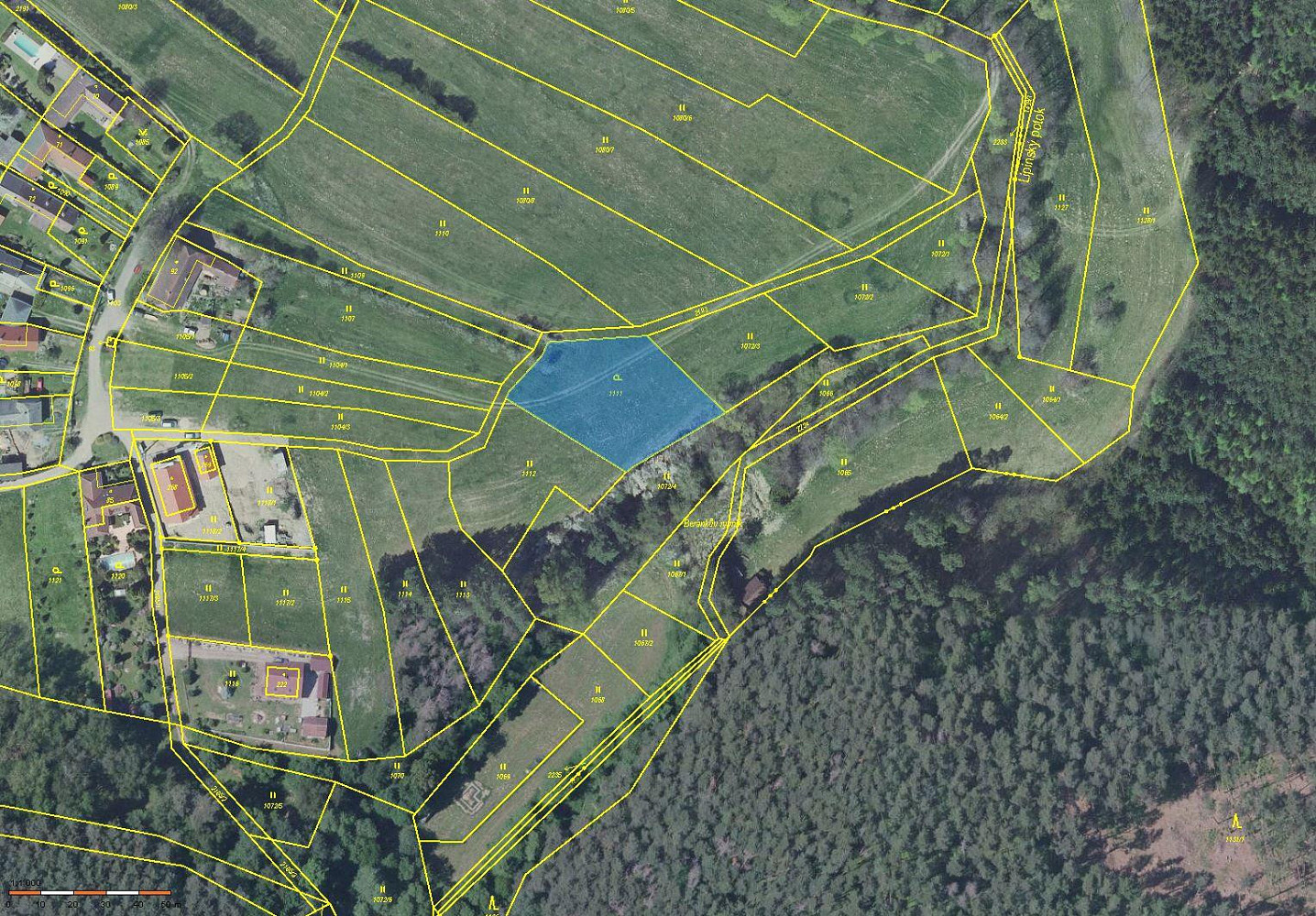 Prodej zahrady 1 633 m²