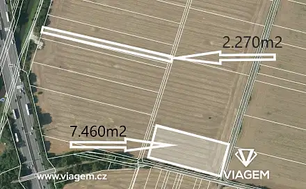Prodej pole 2 432 m², Brno