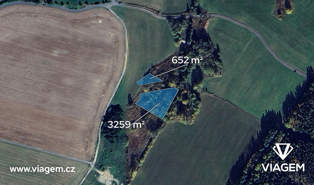 Prodej pole 2 933 m², Bohutín – náhled fotky 2
