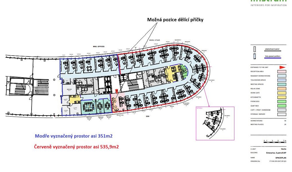 Pronájem kanceláře 535 m², Praha – náhled fotky 4