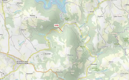 Dražba lesa 2 432 m², Vír