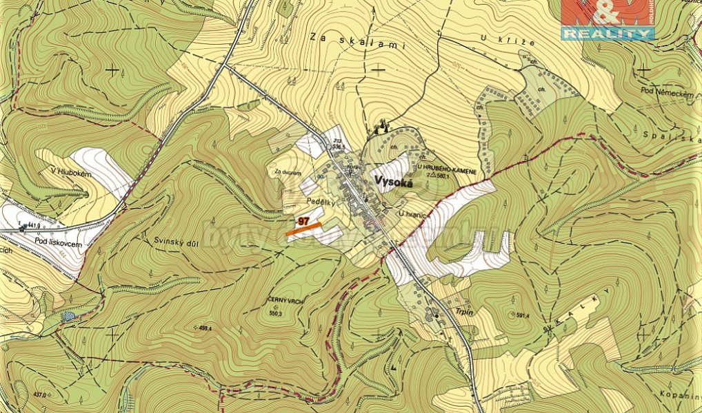 Prodej pole 238 m², Vysoká – náhled fotky 2