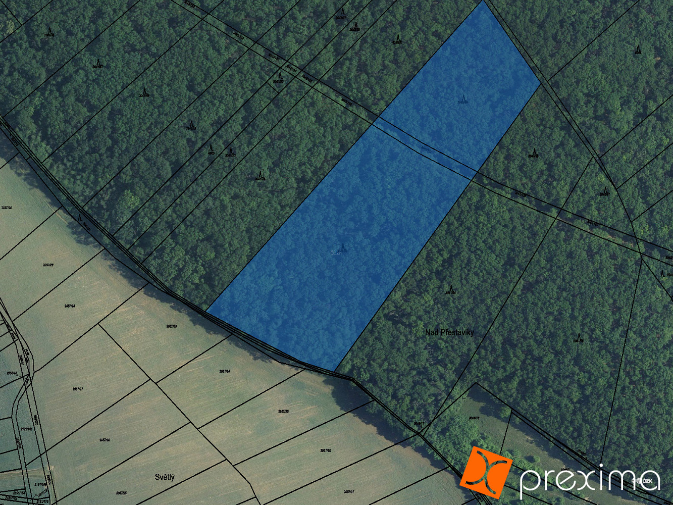 Prodej lesa 4 024 m²