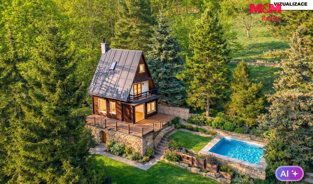 Prodej chaty/chalupy 48 m² s pozemkem 1 286 m², Malé Žernoseky – náhled fotky 2