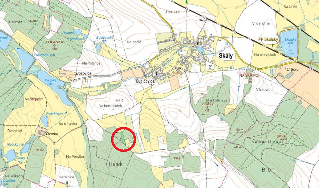 Prodej lesa 5 564 m², Skály – náhled fotky 3