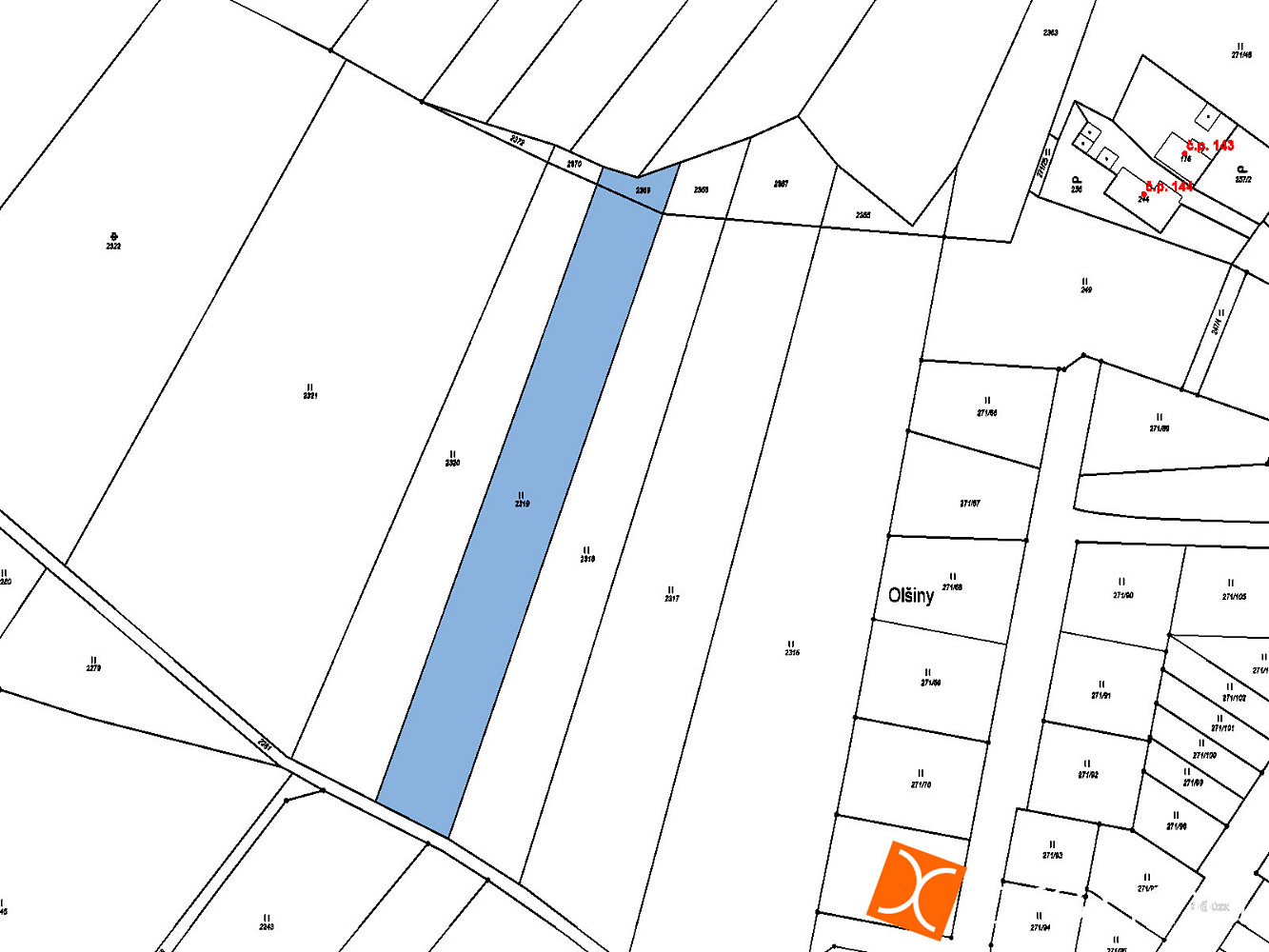Prodej pole 515 m² – fotografie 2