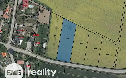 Prodej stavebního pozemku 2 041 m², Vladislav, okres Třebíč