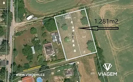 Prodej zahrady 1 281 m², Zdiby, okres Praha-východ
