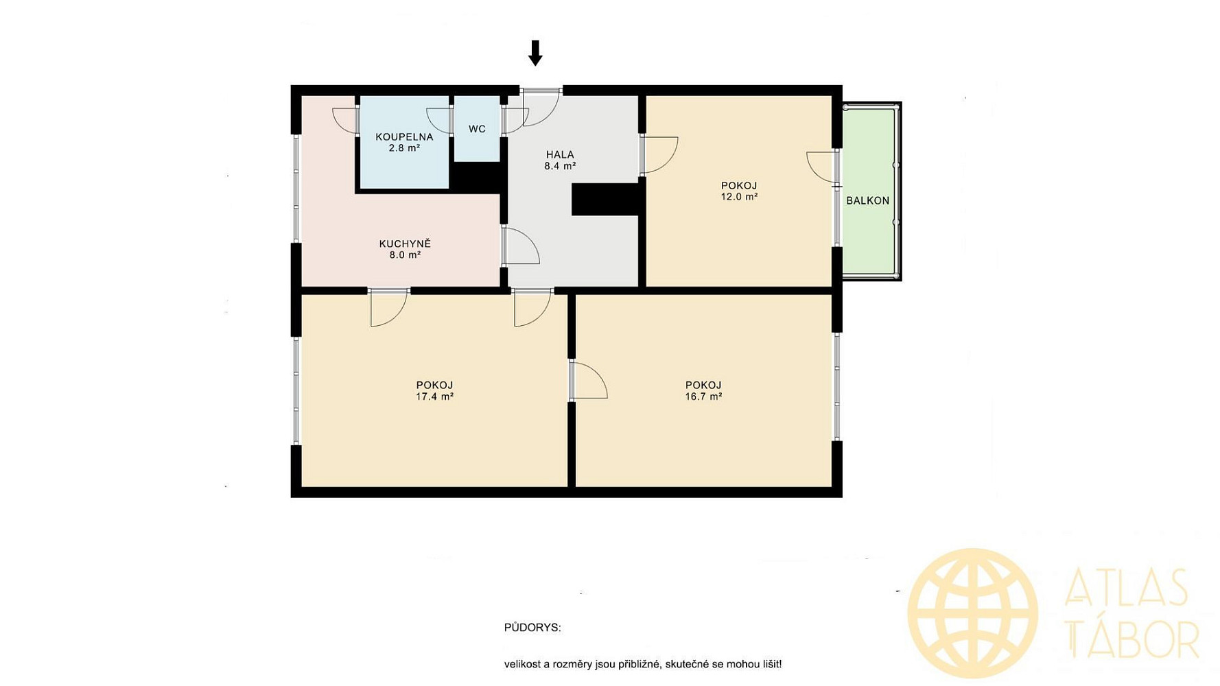 Prodej bytu 3+1 65 m² – pohled 4