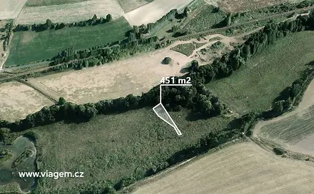 Prodej pole 451 m², Kropáčova Vrutice, okres Mladá Boleslav