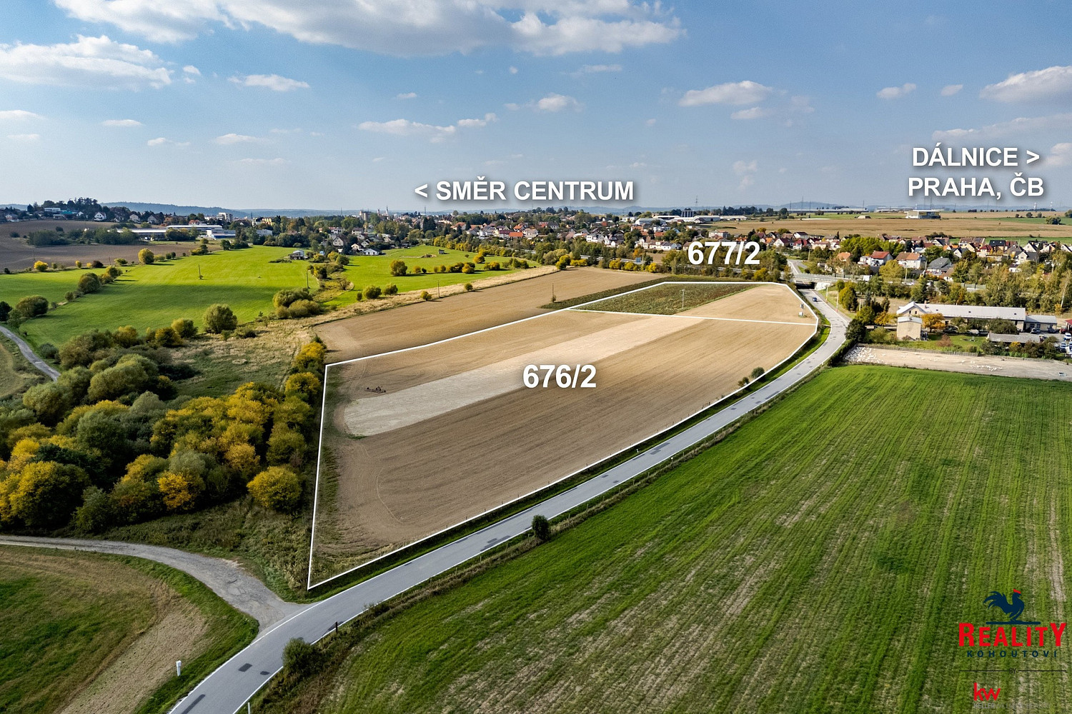 Prodej komerčních pozemků 37 001 m², Tábor - Měšice - View 4