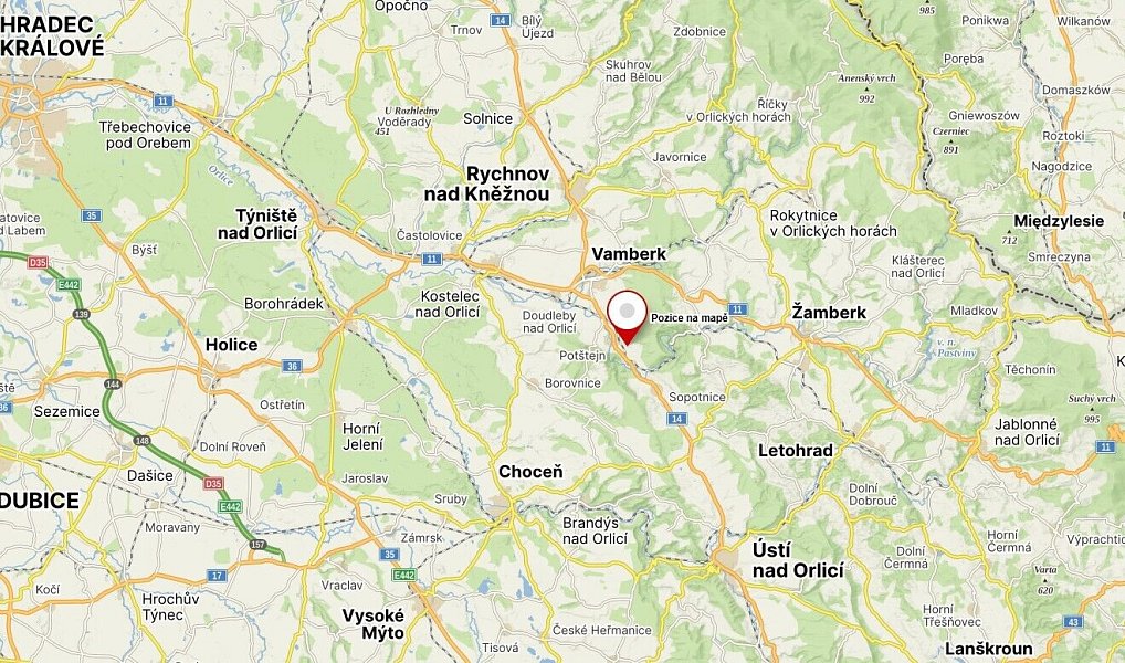 Prodej pole 950 m², Potštejn – náhled fotky 6