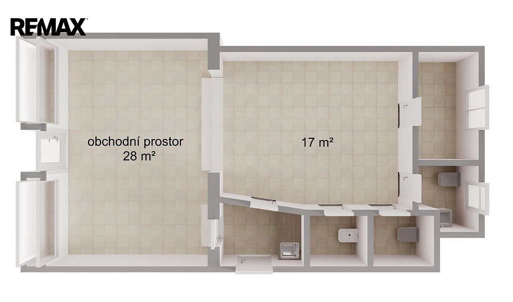 Pronájem obchodních prostor 58 m², Hradec Králové – náhled fotky 11