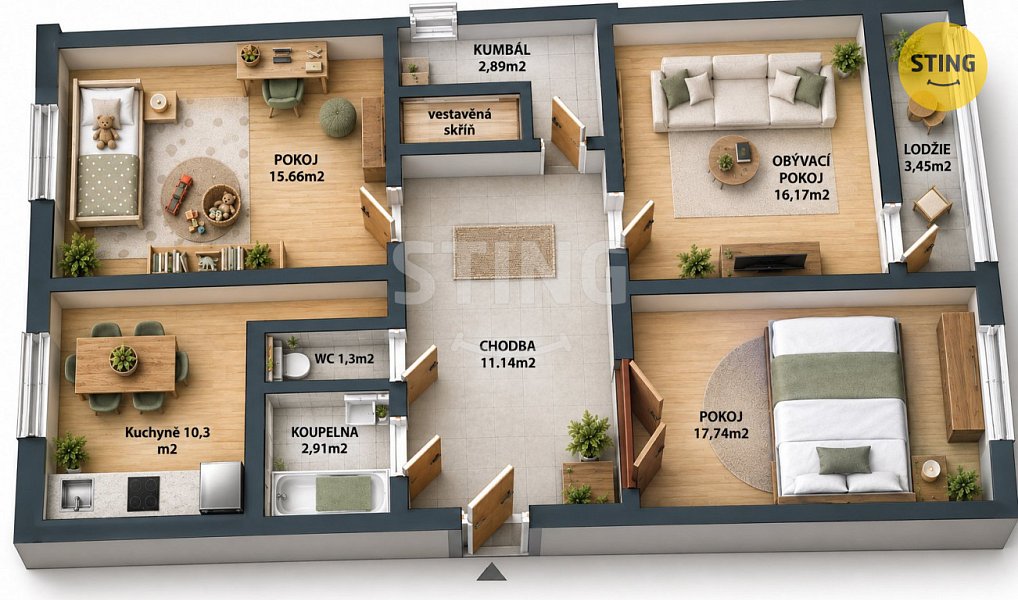 Prodej bytu 3+1 82 m², Rýmařov – náhled fotky 18