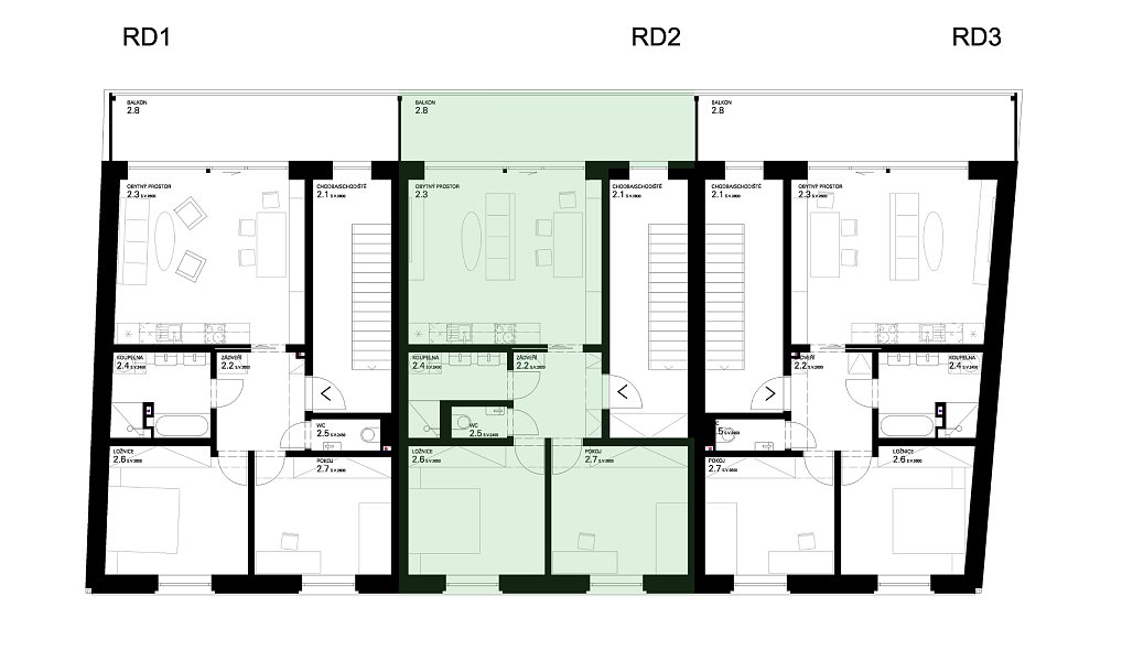 Prodej bytu 3+kk 66 m², Velké Bílovice – náhled fotky 8