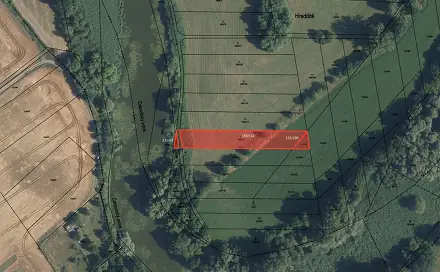 Prodej pole 3 542 m², Tišice - Chrást, okres Mělník