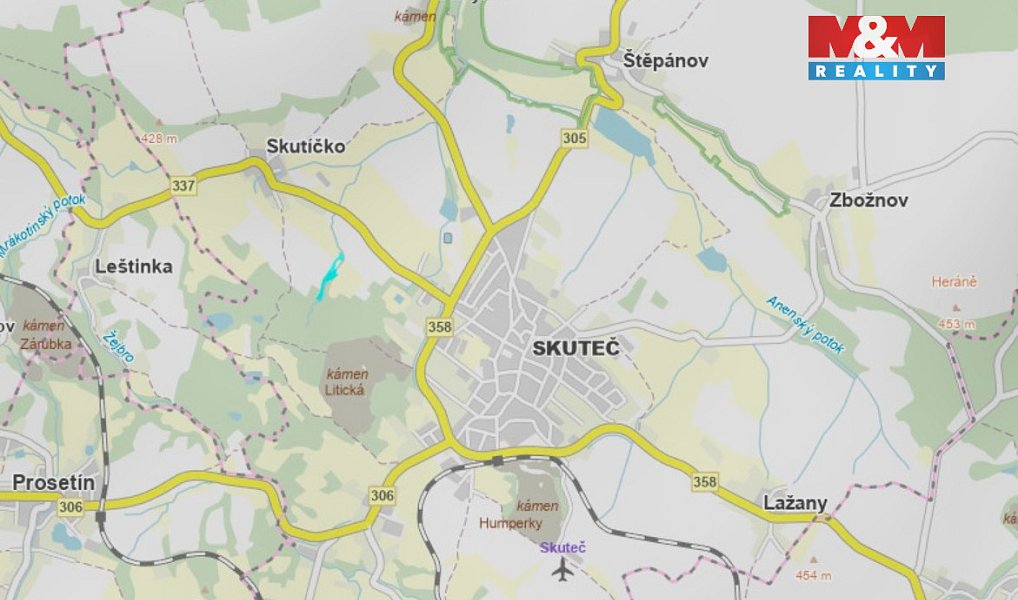 Prodej louky 4 884 m², Skuteč – náhled fotky 3