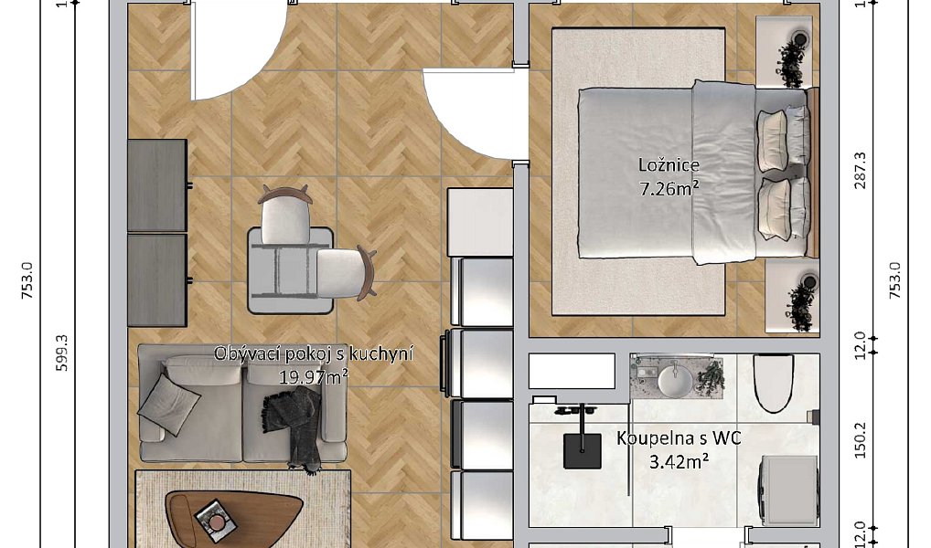 Prodej bytu 2+kk 34 m², Neratovice – náhled fotky 26