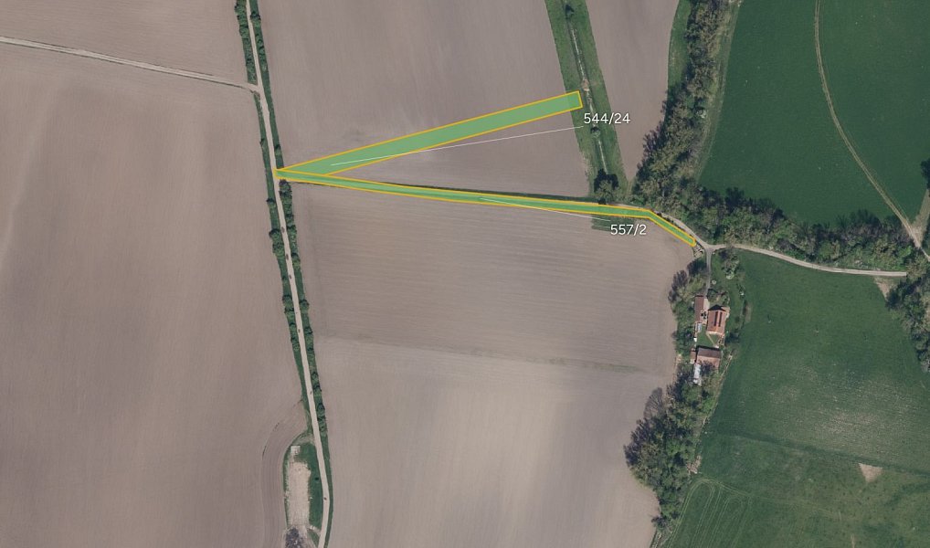 Prodej pole 4 745 m², Rosice – náhled fotky 2