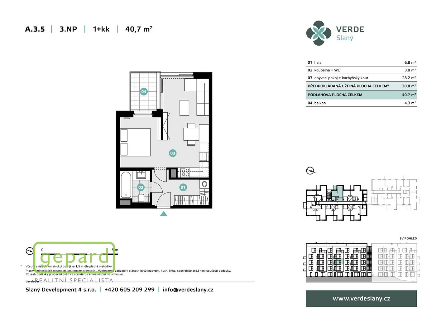 Prodej bytu 1+kk 39 m² – fotografie 2