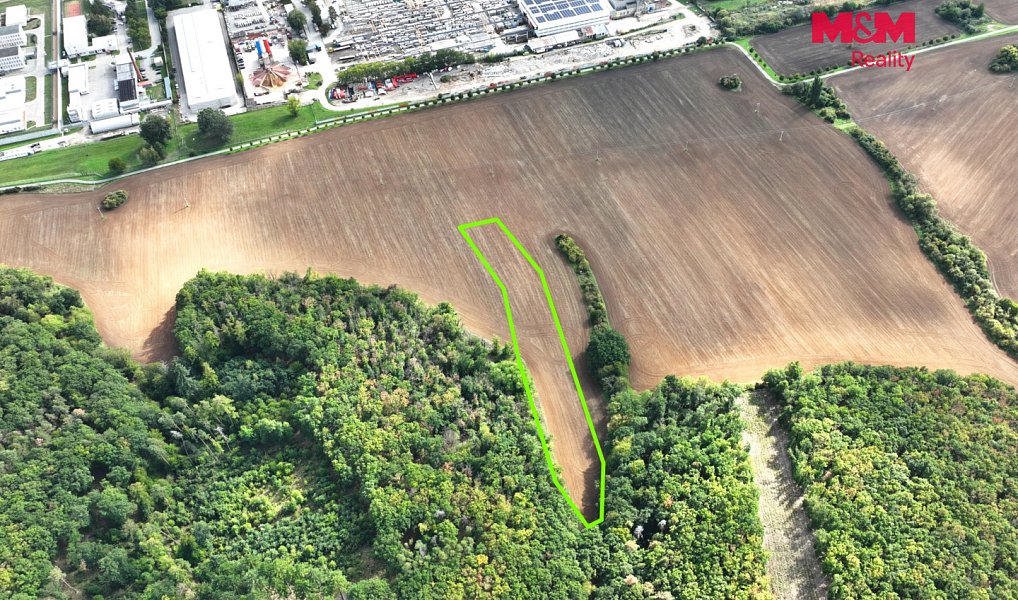 Prodej pole 6 916 m², Kuřim – náhled fotky 3
