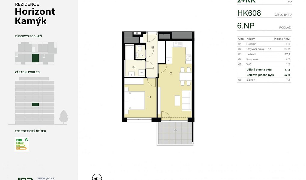 Prodej bytu 2+kk 52 m², Praha – náhled fotky 4