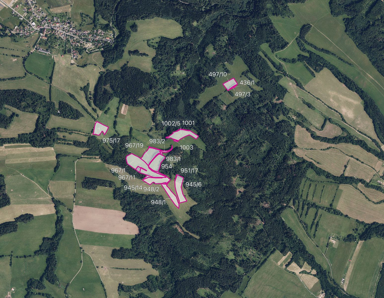 Prodej louky 100 708 m²